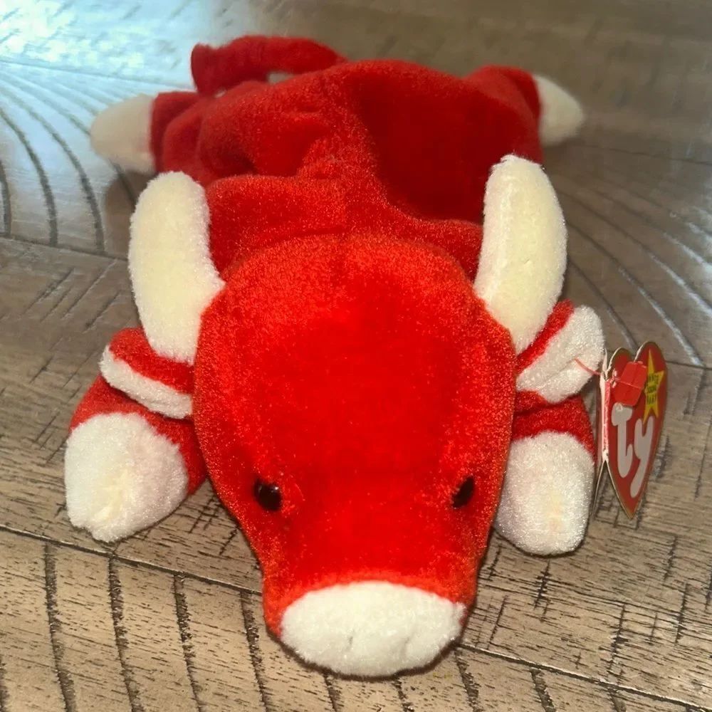 Ty Vibrant SNORT August 15, 1995 Red Bull 🐂 Plush